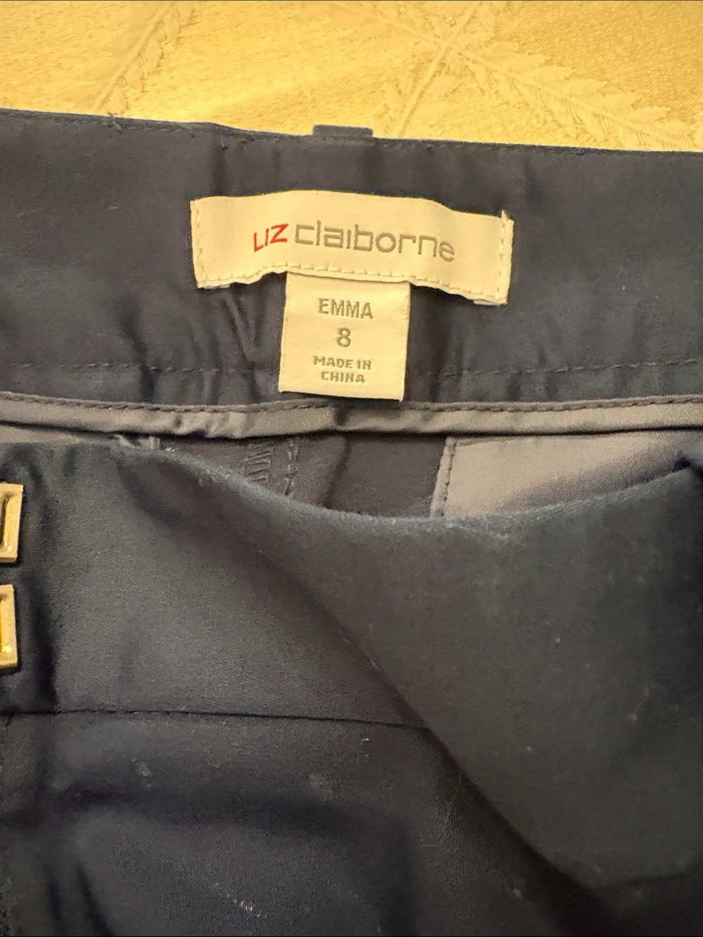 Liz Claiborne Navy Emma Women's Dress Pants